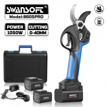 Cesoia elettrica a batteria Swansoft 8605pro con batteria 2AH 4AH, diametro di taglio 40mm