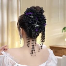 Frauen Nette Haar Clip Herbst Winter Quaste Blume Schmetterling Shark Clip Elegante Haar Klaue Weibliche Dame Neue Kopfbedeckungen Zubehör