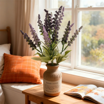 Simulierte Pflanze Lavendel, Hochzeit, Valentinstag, Eid al Fitr, Muttertag, Heimdekoration, Gartenzubehör im Freien