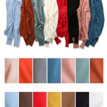 Smvp 2024 Herbst Winter neue koreanische Art baggy einfarbige einreihige Strickjacke Damenmode V-Ausschnitt Strick pullover Dame