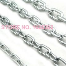 2MM-16MM Galvanik Verzinktem Eisen Kette Zurrgurt Link Binder Kette Haustier Deckenleuchte Tier Licht Wäscheleine Schutzrailail