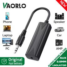 3.5mm Audio Aux Cable Anti-interference Ground Loop Noise Filter Lsolator Eliminate Cancelling For Home Stereo Car Audio System