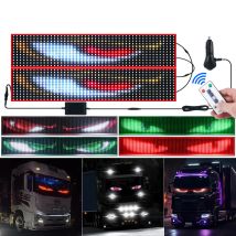 Devil's Eye Truck Windschutzscheibe Fernbedienung Flexible LED-Auge Animationsanzeige Weiche faltbare Beleuchtung Scrollbrett 12V 24V