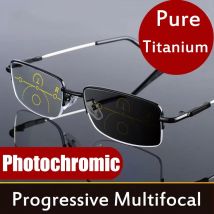 Outdoor Nah-Fern Dual-Zweck Photochrome Lesebrille Frauen Männer Progressive Multifokale Anti Blue Ray Fertige Brille