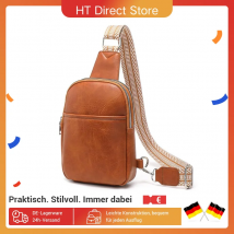 Miss Lulu marsupio da donna borsa a tracolla borsa a tracolla tasca sul petto con tracolla larga elegante compatto