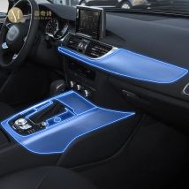 Für Audi A6 S6 A7 C7 2012-2018Auto Innen Klavier bord schutz film TPU transparent selbst-klebe Farbe film Anti kratzer PPF