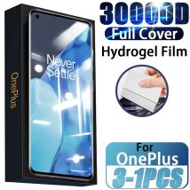 3/1 pz Full Cover Hydrogel Film per Oneplus 11 10 9 8 Pro Nord2 9RT Screen Protector per Oneplus10T 8T 7T 9R ACE 7 Pro Not Glass
