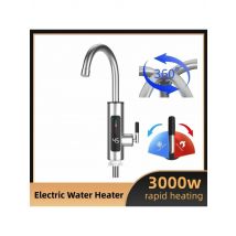 Electric Water Heater 3000W 220V 2 in 1 Kitchen Faucet Tankless Water Heater Tap Flowing Stainless Steel Electric Faucet Shower