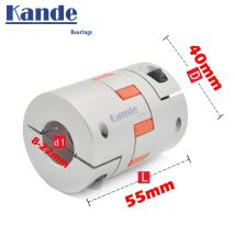 CF-03/BW series1PCS Flexible plum clamp koppler D40 L55 welle größe CNC Jaw wellen kupplung/8/10/12/14/16/18/20/22mm D40L55
