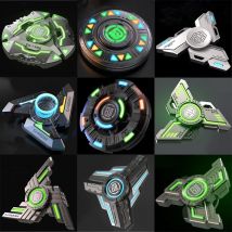 Leuchtender Fidget Spinner aus Metall, magnetisch, Push-Münze, EDC, lindert Stressabbau, Spielzeug, leuchtende Hand, Kreiselspitze, Antistress, Erwachsene