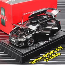 1:32 RS6-Modellauto, Black Edition: Maßgeschneidert für Kinder, realistische Simulation, Druckgussmetall, perfektes Geschenk für Jungen