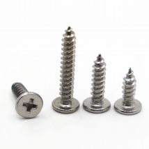 CA M2 M2.3 M2.6 M3 M3.5 M4 M5 M6 A2 304 Stainless Steel Cross Phillips Super Ultra Thin Flat Wafer Head Self-tapping Wood Screw