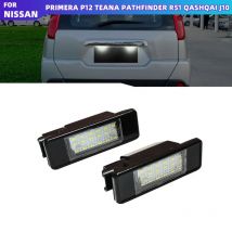 2PCS Per NISSAN Pathfinder Qashqai J10 J11 X-Trail T30 T31 Juke F15 Auto LED Numero di Licenza Lampada Della Luce Della Targa Xenon Bianco Canbus
