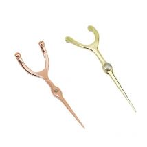 Filo interdentale per stuzzicadenti in acciaio inossidabile riutilizzabile per set di supporti per filo interdentale a forma di Y Strumenti portatili per la pulizia dei denti ecologici