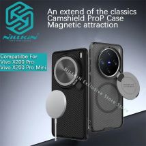 Nillkin Per Vivo X200 Pro Mini/X100 PRO/X100S Pro CamShield Prop Custodia magnetica Custodia per telefono antiurto Custodia con staffa per copertura a specchio