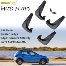 4 Stück Universal-Schmutzfänger Schmutzfänger Spritzschutz Kotflügel für Dacia Dokker Duster Lodgy Logan MCV Sandero Stepway Nova Solenza