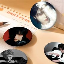 1PC Schauspieler L-Lee T-Taemin Abzeichen Runde Laser Abzeichen Brosche Kleidung Rucksack Zubehör Revers