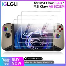 Proteggi schermo in vetro temperato 9H per MSI CLAW 8 AI+ / MSI CLAW A8 BZ2EM Pellicola protettiva antigraffio Accessori da gioco