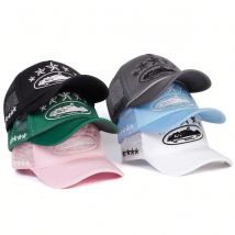 Berretto da donna unisex da uomo Berretto da baseball con ricamo pentagramma Cappelli casual regolabili per esterni primavera estate Cappello per protezione solare