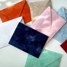 10 Stück Umschläge im Flanellstil