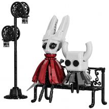 676PCS Hohl Beliebte Ritter Baustein Set Spielzeug Beleuchtung Sammeln Dekoration Geschenk für Halloween Spiel Fans Jungen und Mädchen