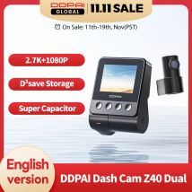 DDPAI Z40 Dash Cam Car Camera Recorder Sony IMX335 1944P HD Video GPS Tracking 360 Rotation Wifi DVR 24H Parking Protector