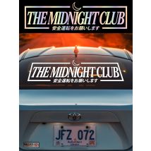 JDM The Midnight Car Sticker Windshield Banner Night Run Sport Competition Style Waterproof Sunscreen Decorative Vinyl Decals