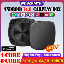 2025 CarPlay AI Box Android 14 Bezprzewodowy adapter Carplay Android Auto 4/8-rdzeniowe systemy inteligencji samochodowej dla YouTube Netflix