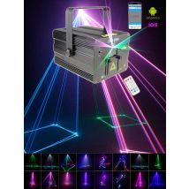 Bluetooth Android IOS APP 3W 2W 1W Animation RGB Laser Light Lines Beam Stage Projector DJ Dance Bar Party Effect Lamp Show G3N6