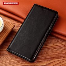 Luxury Genuine Leather Case For Samsung Galaxy S25 S24 S23 S22 S21 S20 Edge Ultra FE S10 S10e S9 Plus Flip slot Wallet Cover