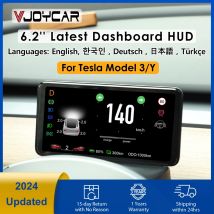 2024 uppdated Modell 3 y 6.2 ''Großbild instrument Armaturen brett Hud Cluster HD LCD-Meter Tachometer für Tesla Autozubehör