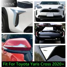 Für Toyota Yaris Cross 2020-2023 Auto Zubehör Kühlergrill/Nebelscheinwerfer Hinten Augenbraue/Rückspiegel Streifen Abdeckung Trim
