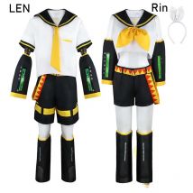 Costume Cosplay Anime Rin Len, Uniforme JK Kagamine per Outfit da Comic Con