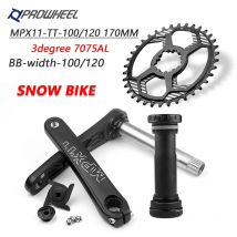 Anrad Snowbike Kurbel garnitur 170mm Kurbel 28t 30t 32t 34t 36t 38t Kettenblatt Tretlager bb 120/mm