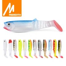 MEREDITH Cannibal Baits 80mm 100mm 125mm Sztuczne Miękkie Przynęty Wędkarskie Woblery Miękkie Przynęty Silikonowe Shad Worm Bass Baits