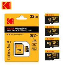 Scheda di memoria Kodak Micro SD Classe 10 32GB 64GB 128GB 256GB U3 4K Cartao De Memoria ad alta