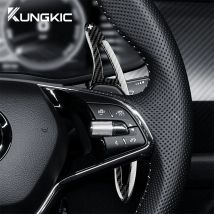 for Skoda Octavia A8 MK4 Karoq Kodiaq RS VRS ENYAQ IV Car Steering Wheel Paddle Shifter Cover ABS Trim Accessories