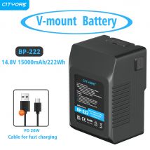 Cityork BP-222 15000mah V batteria per Sony photo Studio LED camera light V con blocco batteria