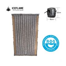 Ice Flame NXT 3 Season Summer Quilt Outdoor Camping Equipment Sleeping Bag Ultralight Gray Duck Down Thermal Hiking Backpacking