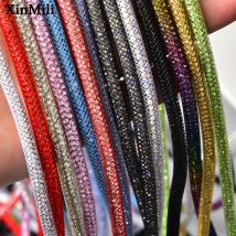 5 Yards Glitzer 4 mm Diamant Kristall Seil Strass Baumwollschnur Trim Diy Armband Schnürsenkel Hoodies Kordelzug Taschen Zubehör
