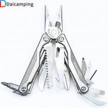 Daicamping DL7 Manico in lega di titanio All'aperto Multi-strumenti Morsetto Coltello pieghevole Forbici Combinazione EDC Multi Tools Pinze