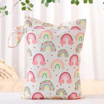 Elinfant 1PC Nass-Trockenbeutel für Badeanzüge, Reisen, Strand, Pool, Fitnessstudio, wasserdichte Wickeltasche, wiederverwendbare waschbare Polyester-Aufbewahrungstasche