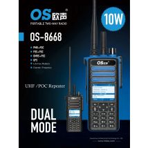 Network Radio 2G 3G 4G+UHF Analog Dual Mode PoC Radio OS-8668 GPS Long Range Walkie Talkie