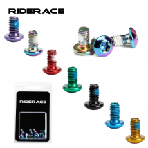 12 sztuk śruba hamulca tarczowego roweru M5X10mm T25 poszycie tytanowe kolorowe rower MTB kolor
