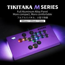 TIKITAKA M16 Serie Luxus Nylon Taste Laverless Controller 12mm Super Dünne SF6 Street Fighter Game Controller Joystick Arcade Stil PS4/PS3/PC/Schalter