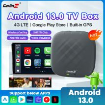 Carlinkit CarPlay Mini Ai TV Box Andoroid 13 Wireless CarPlay Android Auto Per Audi Bmw Mazda Toyota 4G LTE 128G