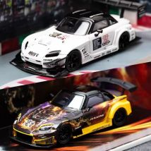 MJ Honda S2000 Rennwagen im Maßstab 1:64, North Show Limited Edition, Kunstharz-Automodell, Sammlerstück, Spielzeug, Geschenk, Souvenir-Display