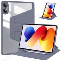 Fonda Per Redmi Pad 2 Pro Custodia con portapenne 360 Rotante Acrilico Trasparente Duro Tablet Coque Per Redmi Pad 2 Pro Custodia da 12.1 pollici
