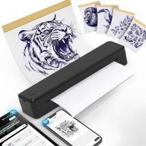 Drahtlose Tattoo-Transfermaschine, Bluetooth-Tattoo-Thermo-Schablonendrucker, kompatibel mit Smartphones und PCs
