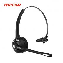 Cuffie wireless Mpow Pro V5.0 Auricolare Bluetooth MBH15 aggiornato con microfono con cancellazione del rumore per ufficio call center per camionista